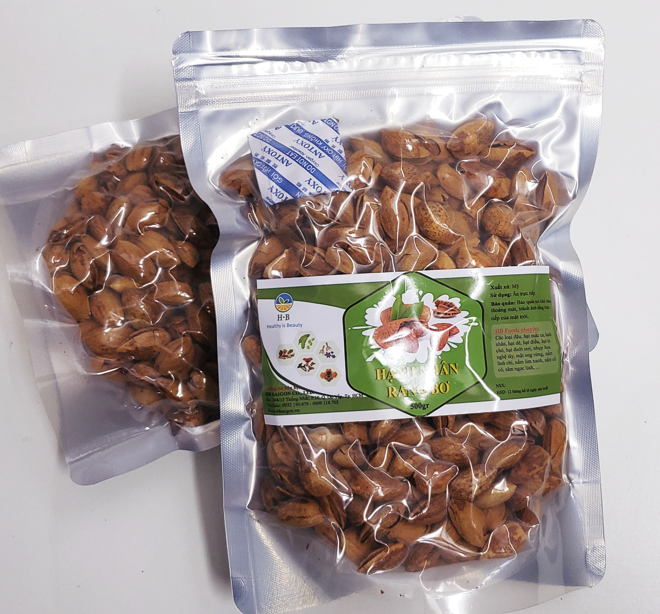 [HCM]Hạnh Nhân Rang Bơ nhập khẩu Mỹ 500g