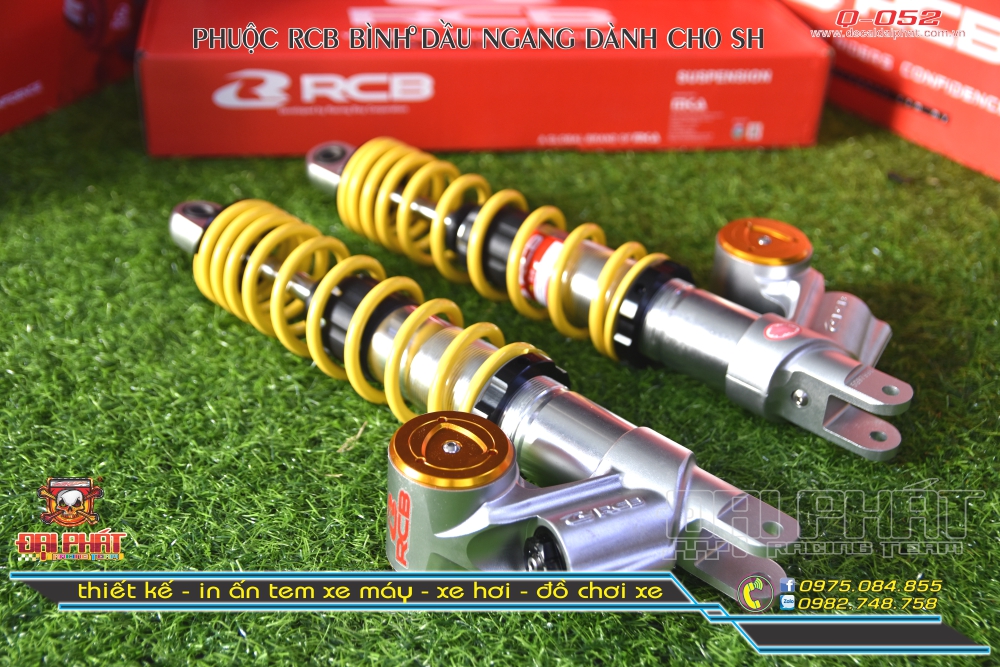 Phuộc RCB Bình Dầu Ngang Chính Hãng Cho SH