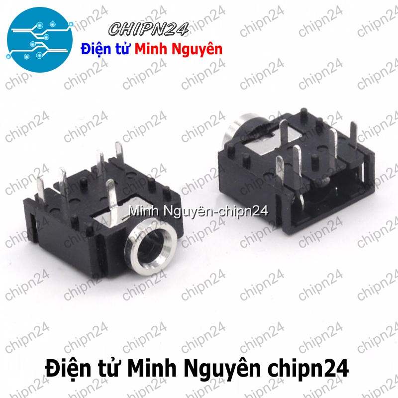 [3 cái] (F111.1) Jack Audio 3.5MM 3F07 5P Màu Đen - HH000180
