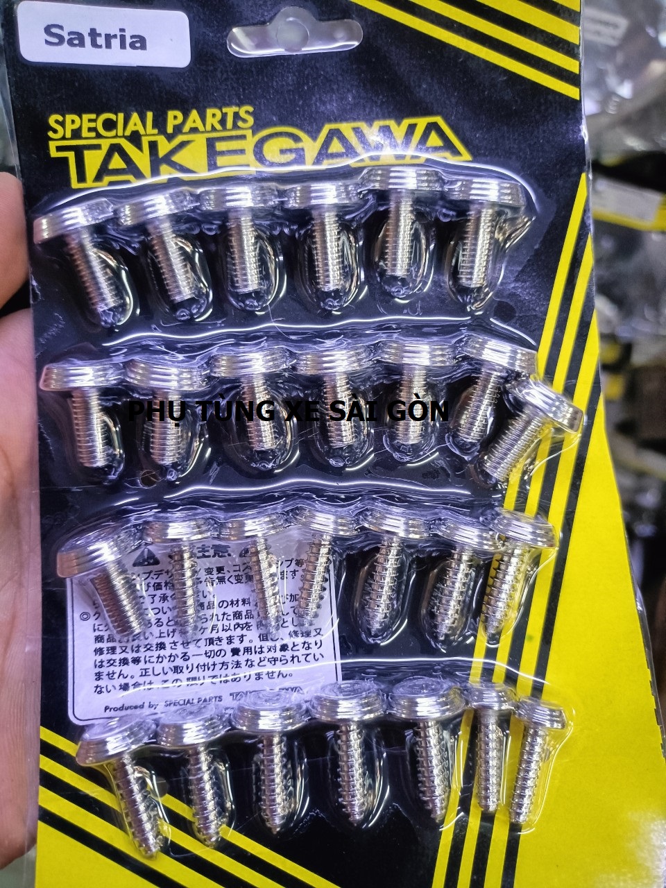 Bộ ốc dàn áo Salaya cho xe Satria  (bộ 27 con)