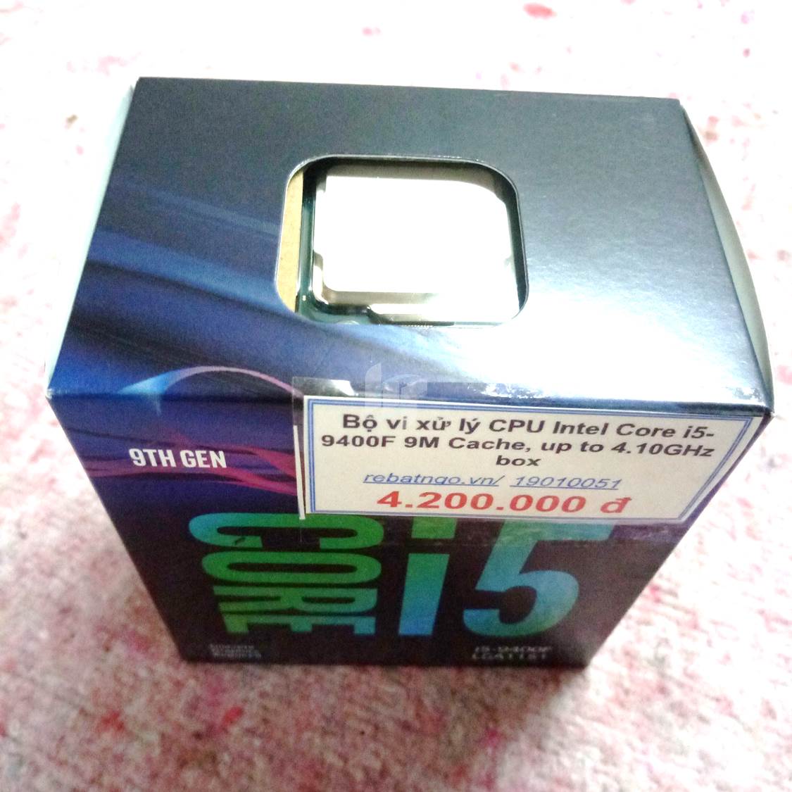 Bộ vi xử lý CPU Intel Core i5-9400F 9M Cache, up to 4.10GHz box
