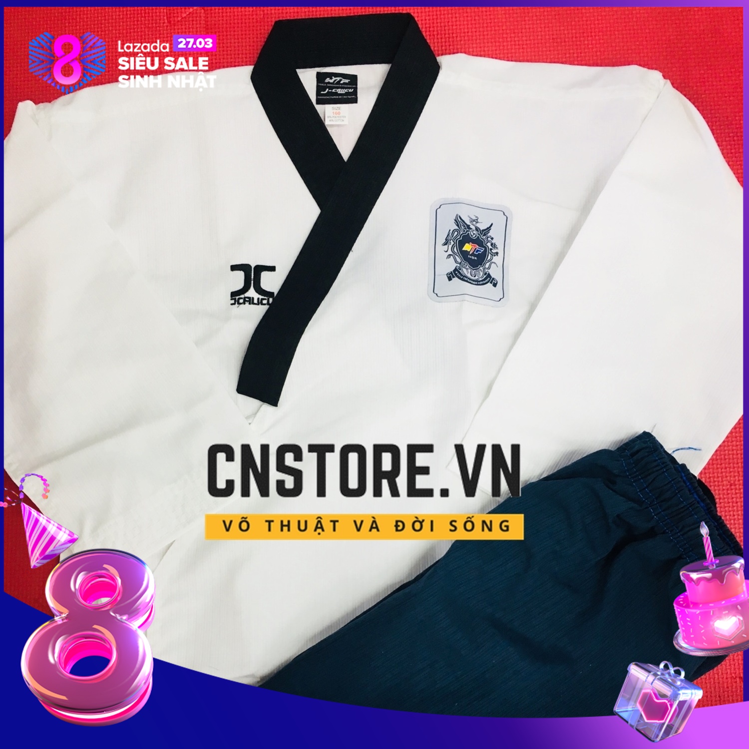 Tiết Kiệm Cực Đã Khi Mua Quần Áo Võ - Võ Phục Taekwondo Quyền Vải Sọc Loại Tốt Tiết Kiệm Cực Đã Khi Mua Quần Áo Võ - Võ Phục Taekwondo Quyền Vải Sọc Loại Tốt
