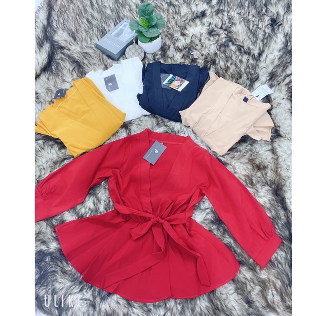 Áo Peplum Nơ Eo #Bigsize 55-85Kg (3 Size: L/Xl/Xxl)