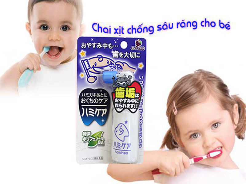 XỊT CHỐNG SÂU RĂNG CHO BÉ 6 THÁNG HAMIKEA NHẬT BẢN (LỌ 25GR)