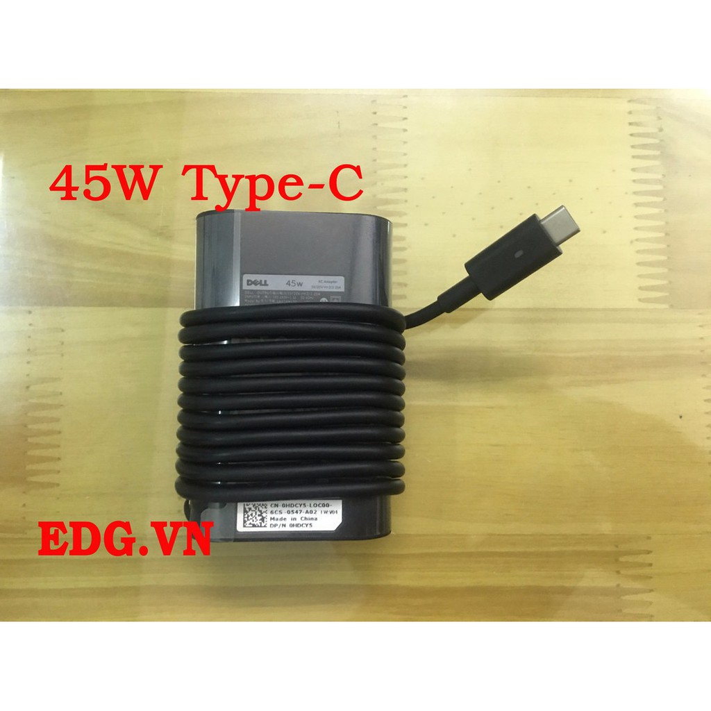 Sạc laptop dell xps13 9365 chân type-c - oval usb-c