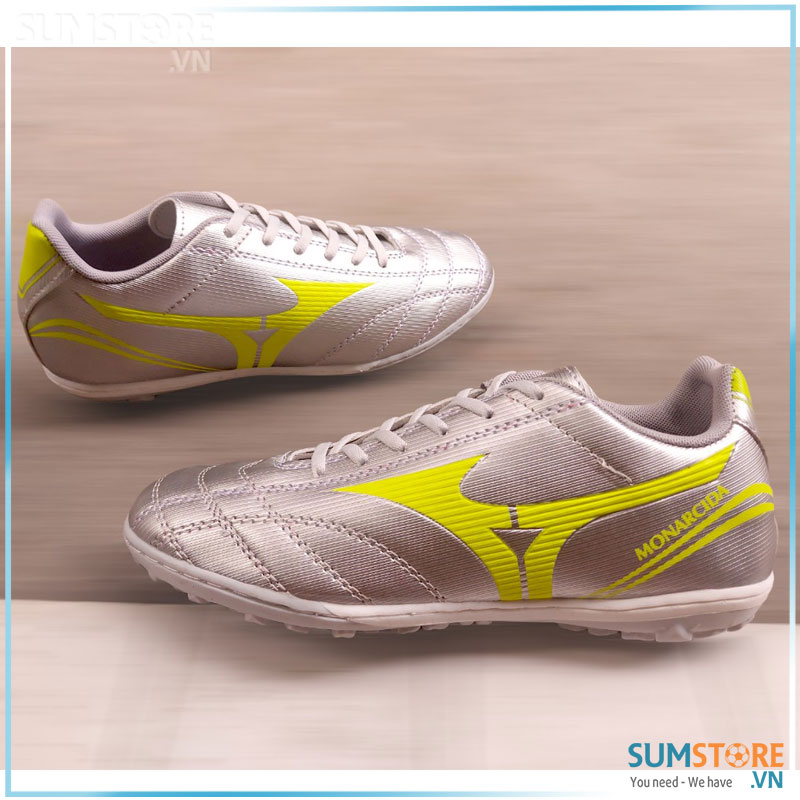 [HCM]Giày Đá Banh Đẹp - Giày Winbro Mizuno Bạc