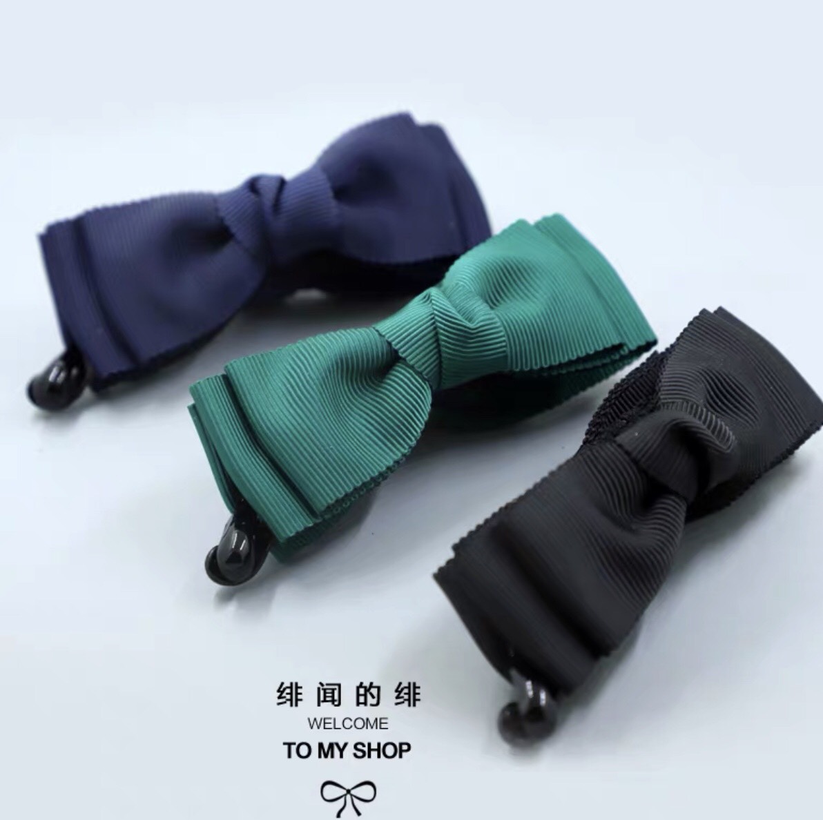 Kẹp Tóc Dọc Nơ Vải Nhiều Màu - phukienteen