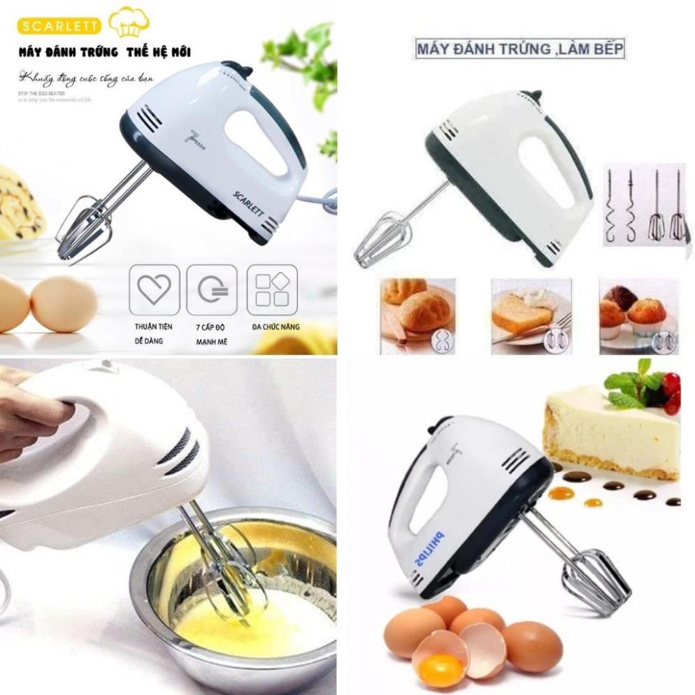 [HCM]Máy Đánh Trứng Cầm Tay Mini Cao Cấp Với 7 Tốc Độ Cực Mạnh