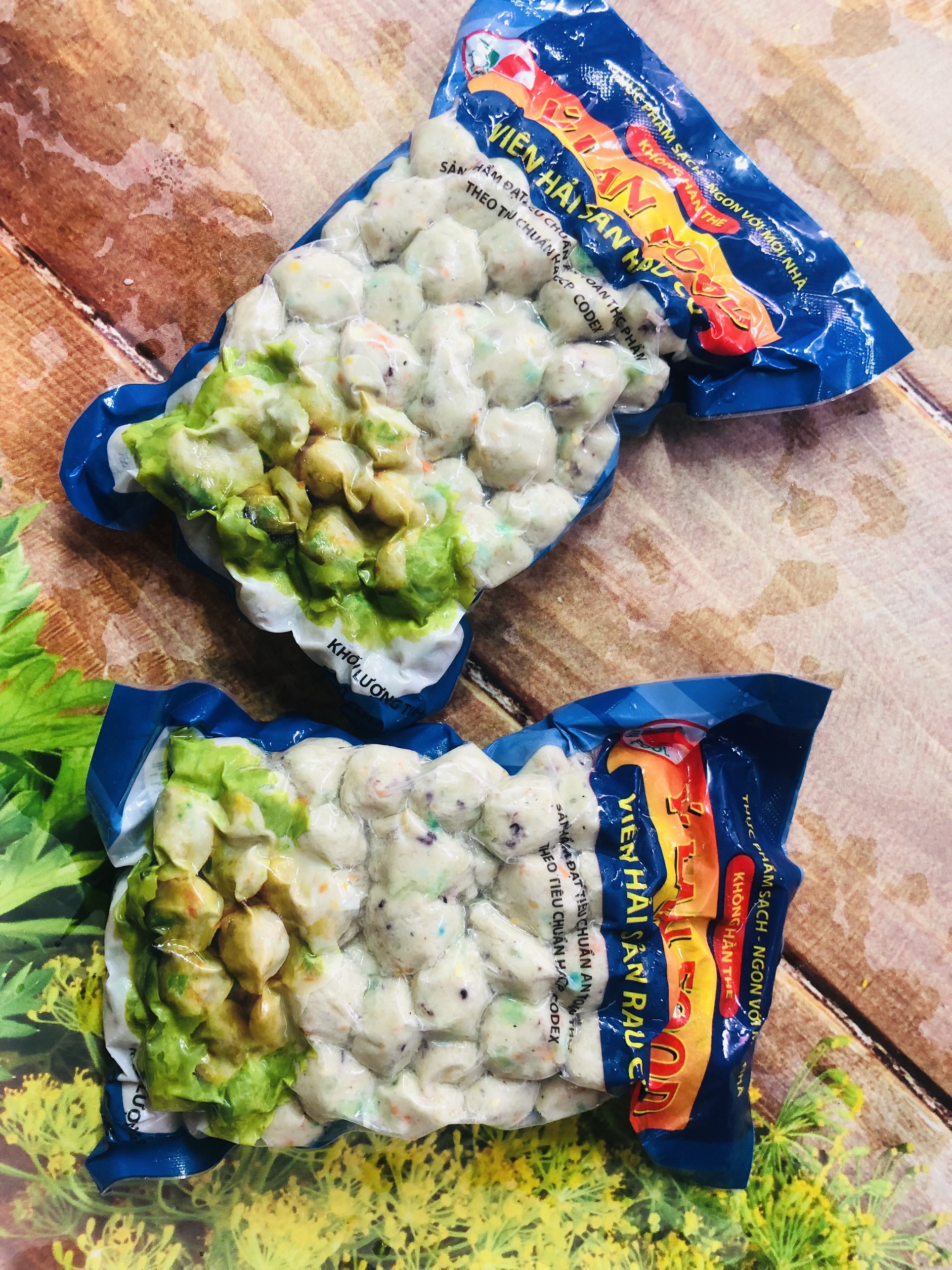 100g Viên hải sản rau củ