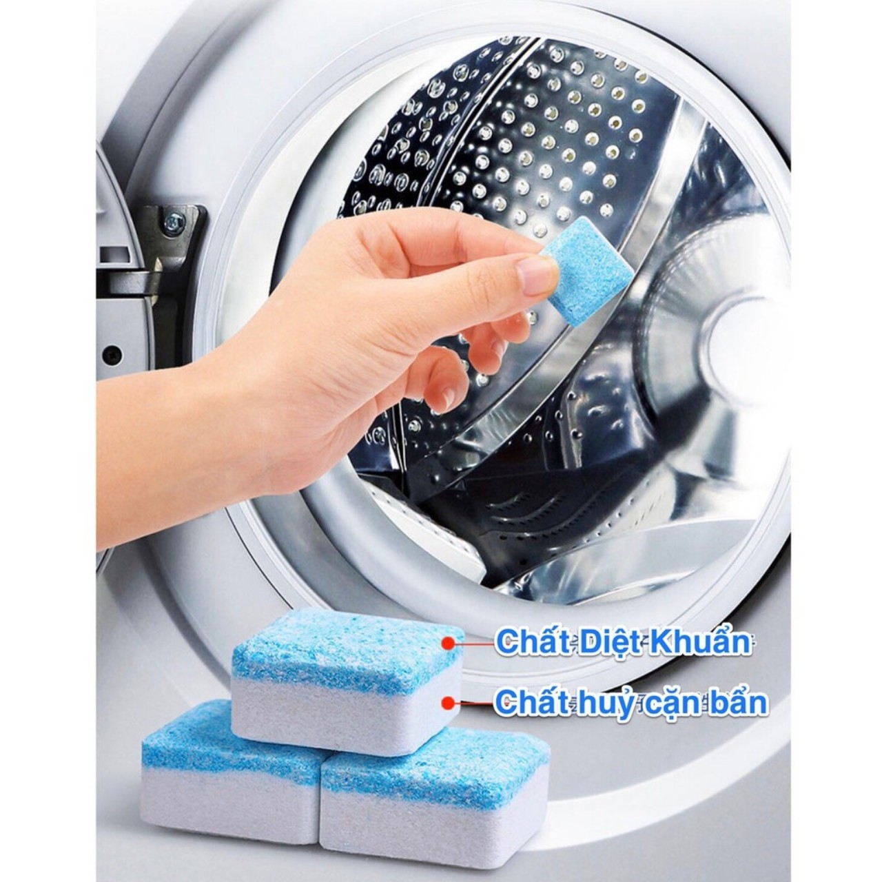 viên tẩy lồng máy giặt