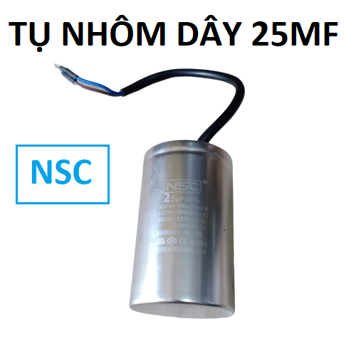 Tụ nhôm dây NSC 50MF