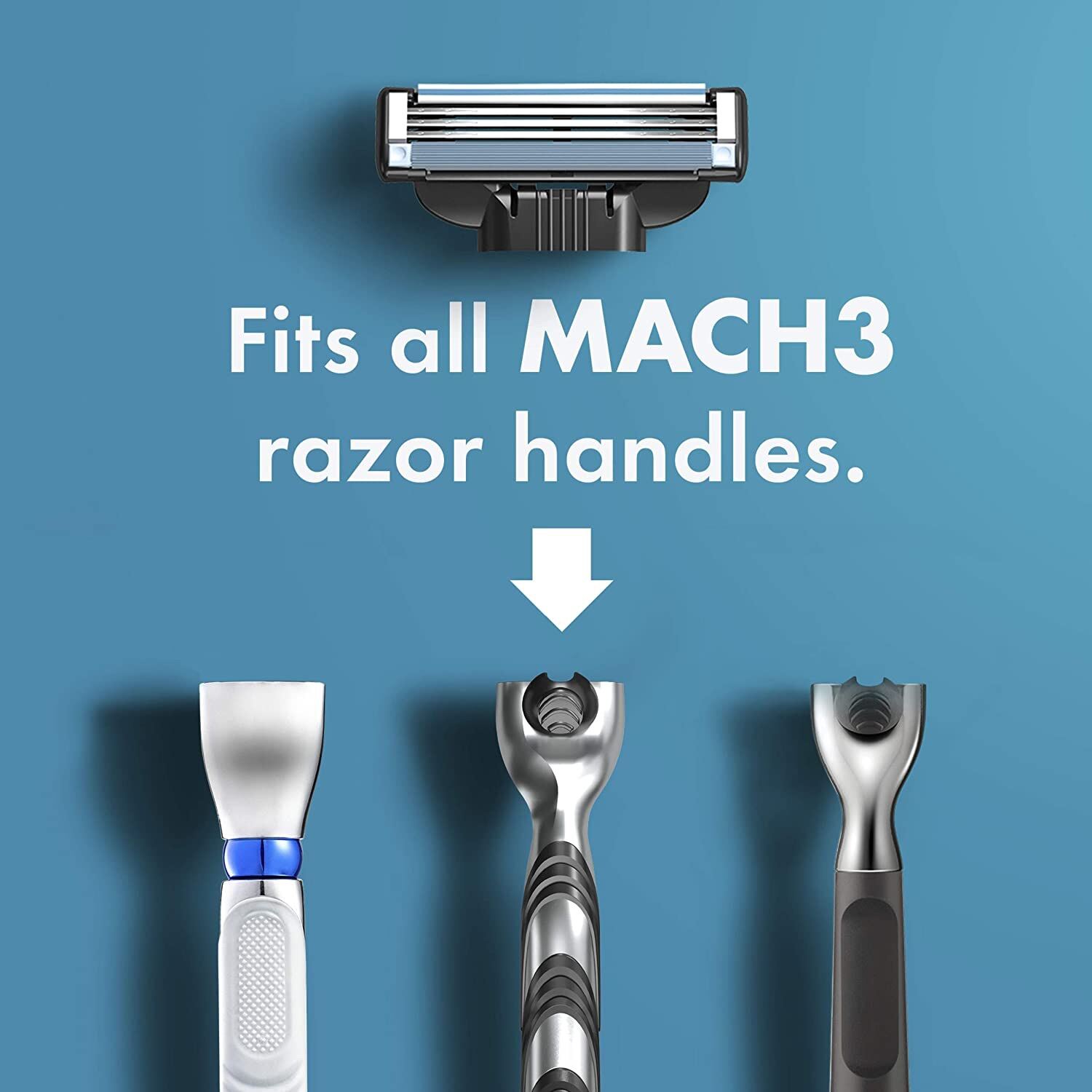 Lưỡi Dao Cạo Râu Gillette Mach 3+ (tùy chọn số lưỡi và cán)