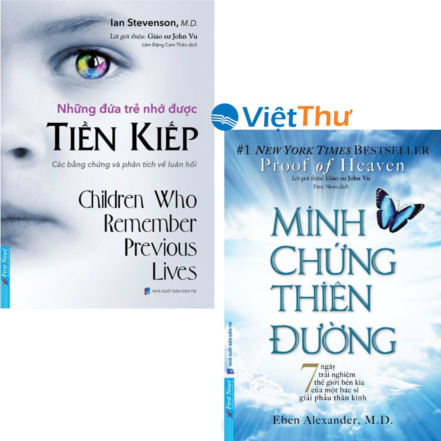 Sách - combo 2 quyển những đứa trẻ nhớ được tiền kiếp + minh chứng thiên đường