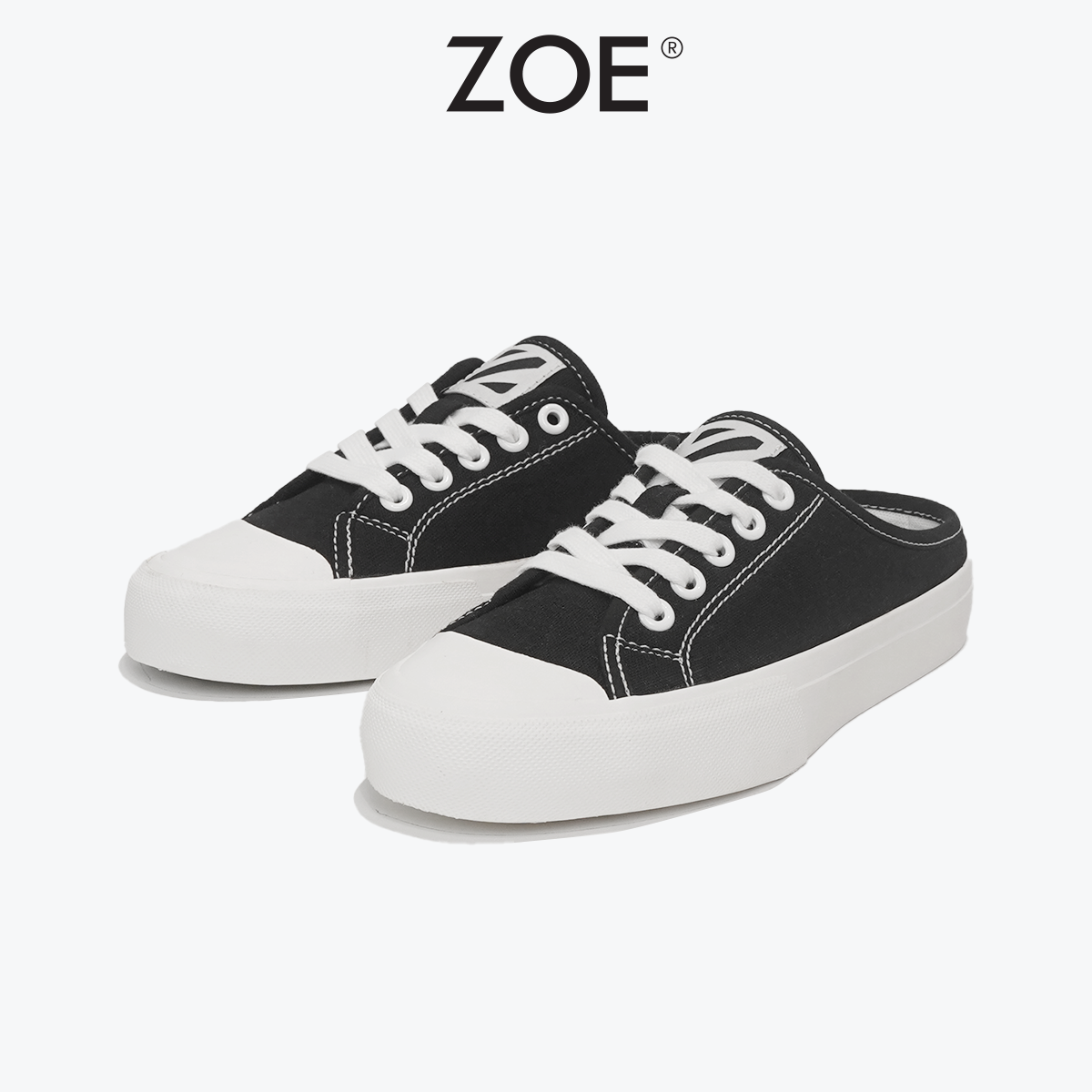 Giày Sục Zoe Đạp Gót Đen (Giày Lười Đen - ML001) | Zoe Official