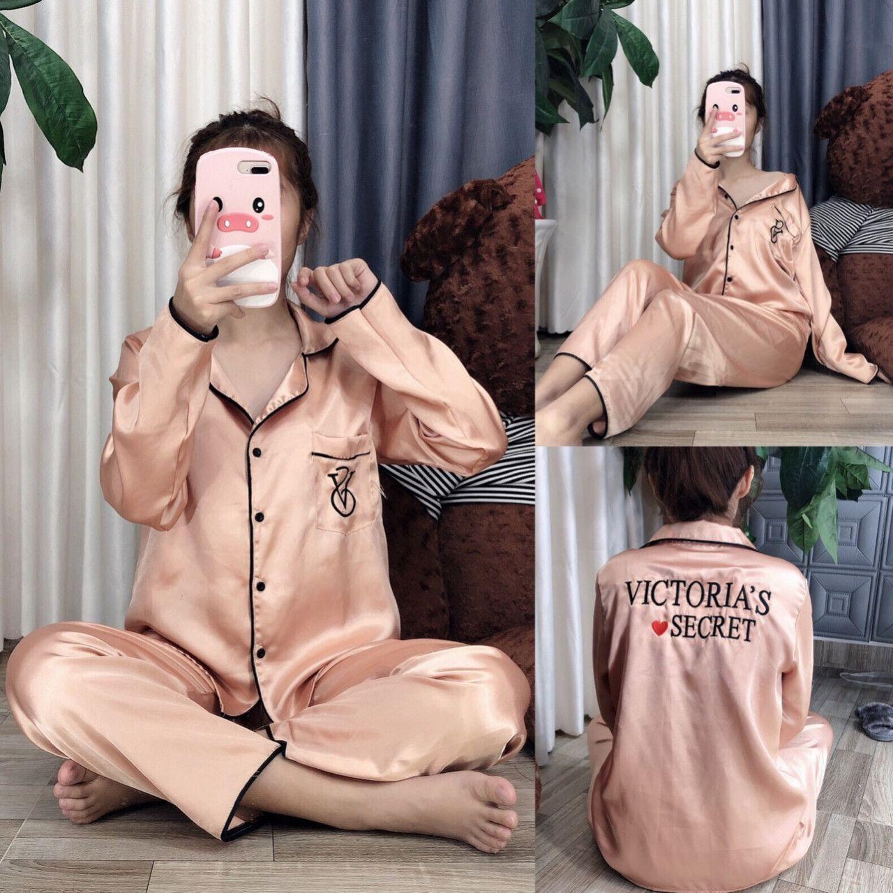 [HCM]Đồ bộ phi lụa Victorias Secret ( hàng chuẩn shop )