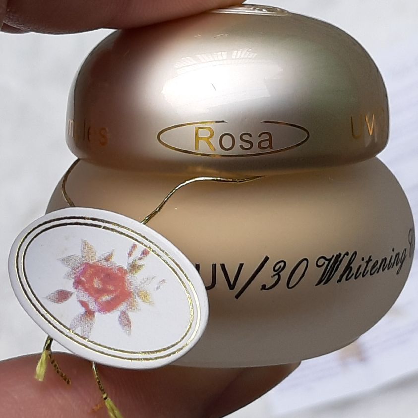 [giảm nám ngừa mụn] Kem nám dưỡng trắng giảm nám sắc tố đen ngừa mụn trứng cá đầu đen ROSA Whitening Beauty Cream Remove pimples Acnes UV/30 15g