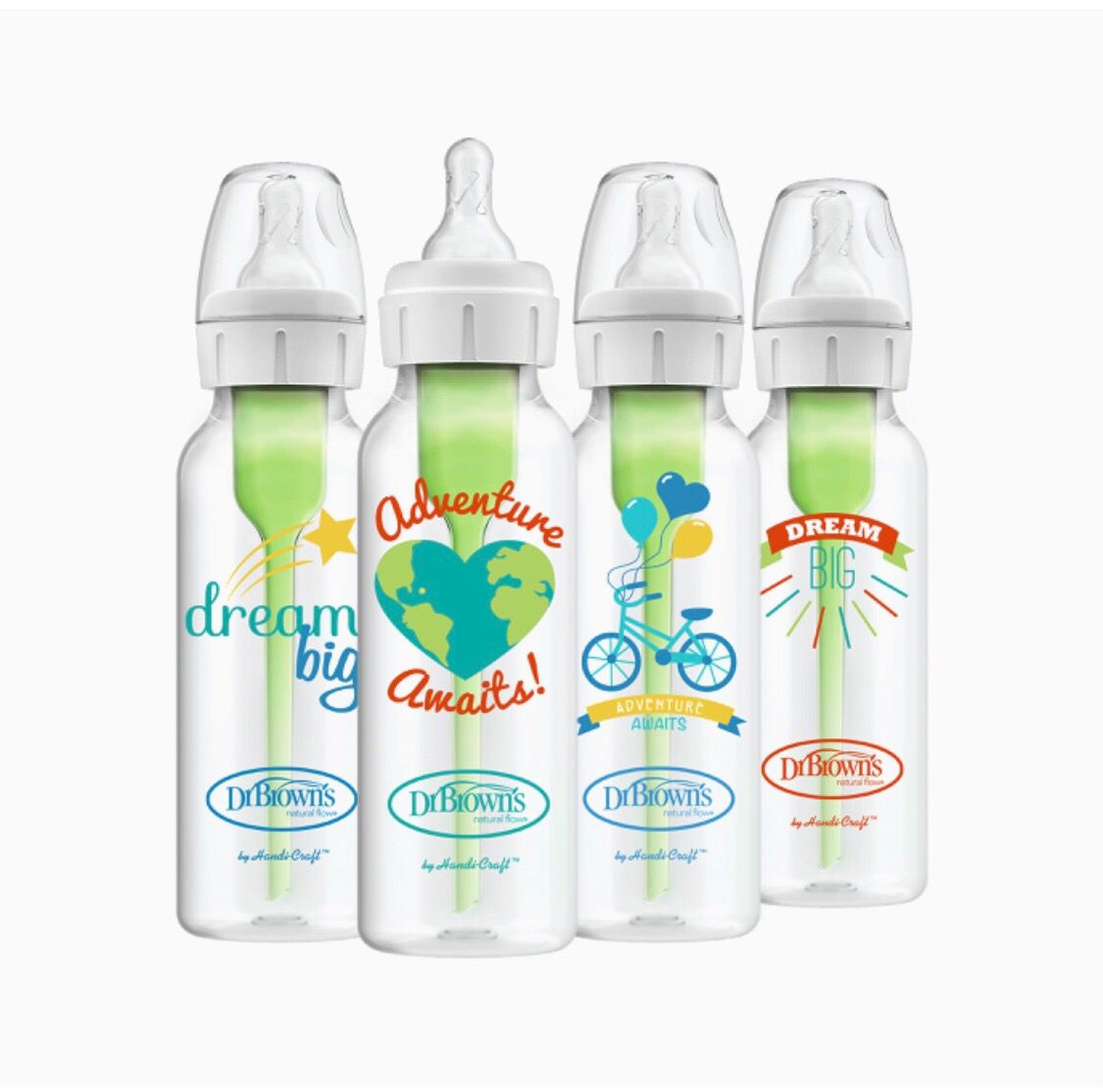 Bình sữa DR Brown’S Hoạ tiết Option plus+ (250ml Mẫu mới)