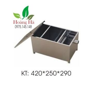Bể tách mỡ chất liệu inox loại 20 lít - bẫy mỡ