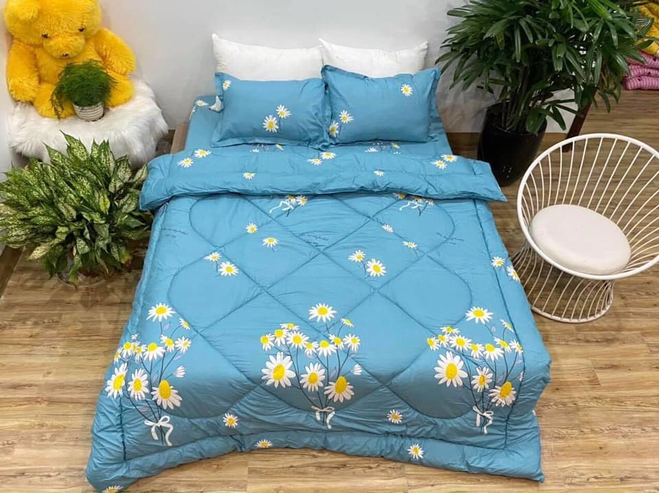 Set Chăn Ga Gối 5 Món Chần Phao