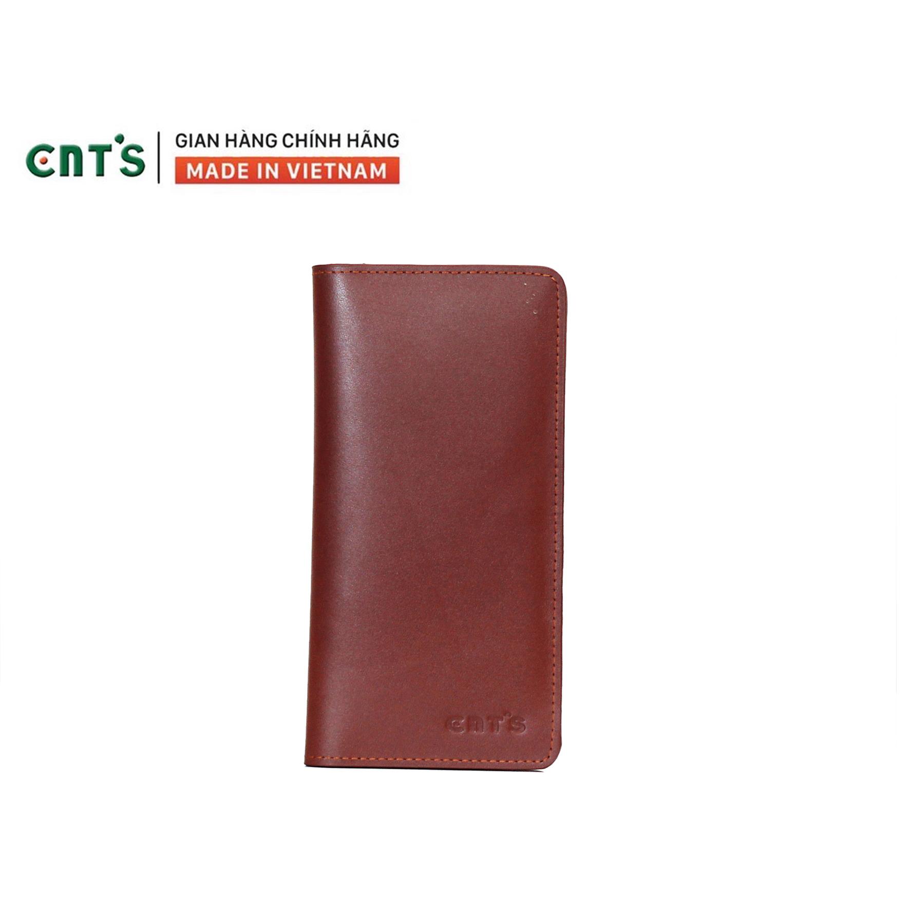 Ví cầm tay Unisex da thật CNT VN17 cao cấp