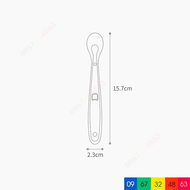 Thìa silicon ăn dặm cho bé set 2 cái