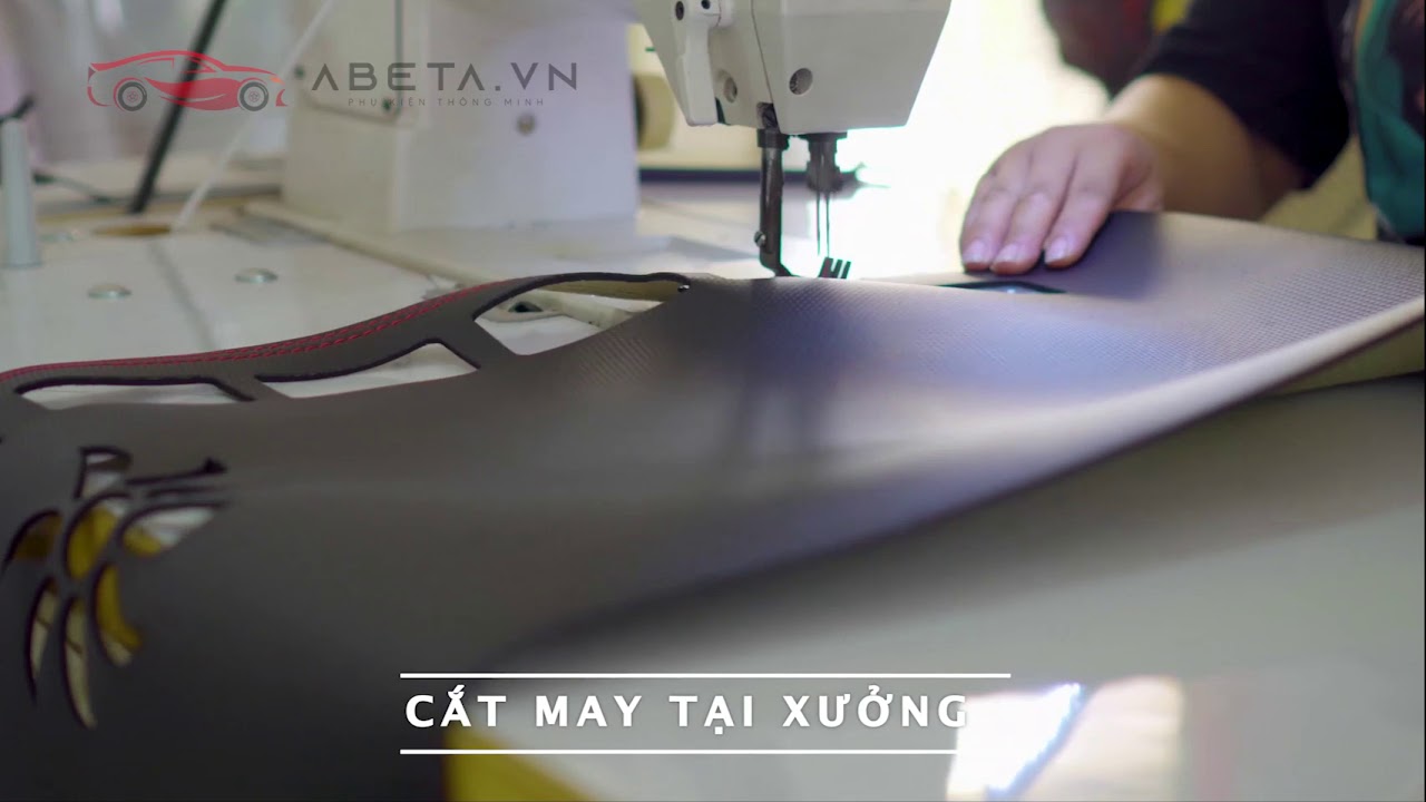 Thảm Taplo Da Vân Các Bon Loại Dày 2 Đường Chỉ ( xe Fordtuner 2016 - 2019)