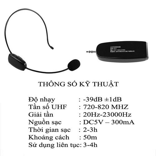Micro trợ giảng không dây Newgood P11 chạy sóng UHF