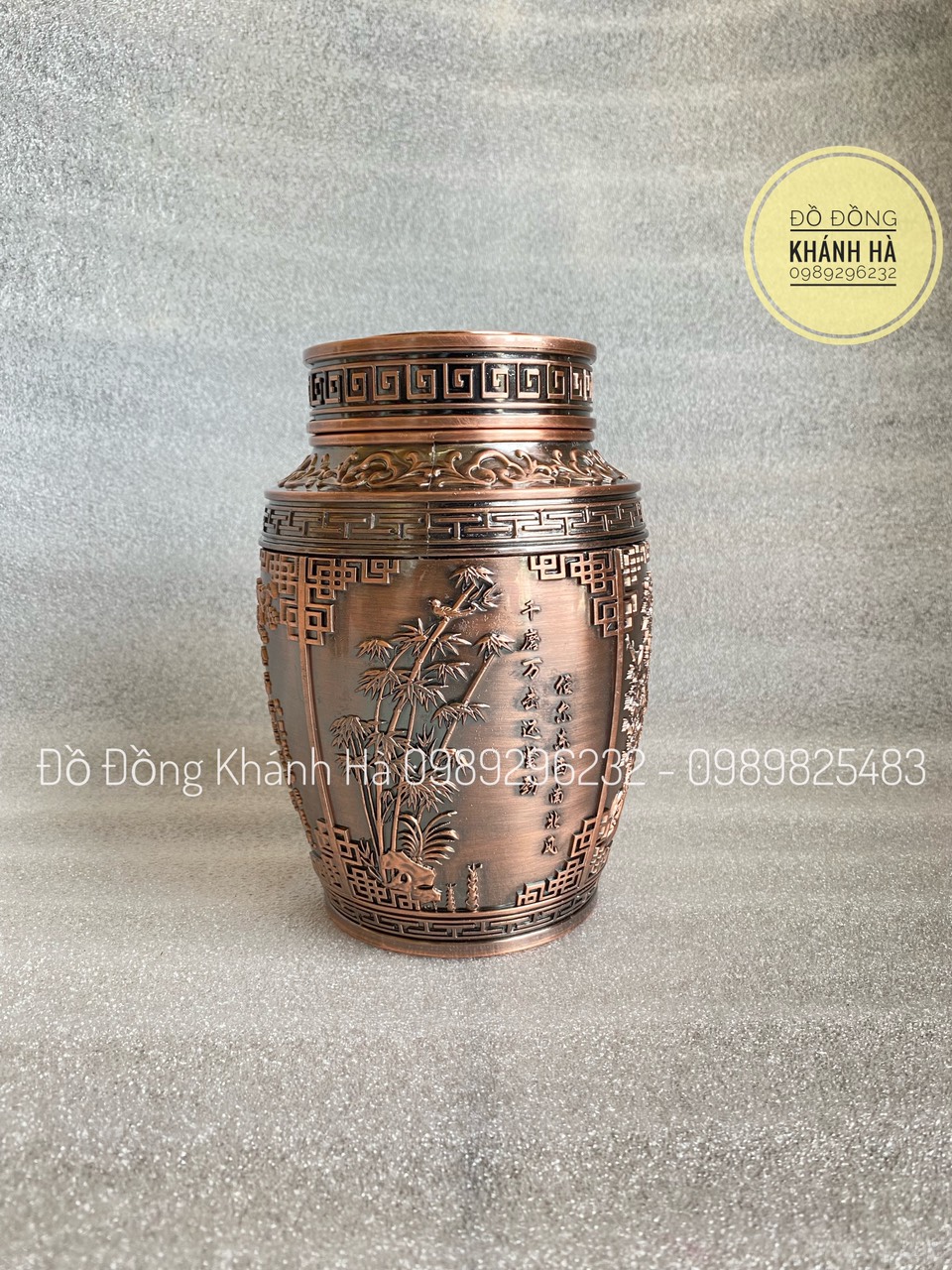 Lọ đựng trà bằng đồng