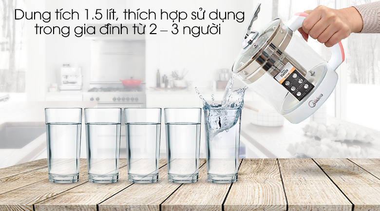 Bình đun siêu tốc Midea 1.5 lít MK-17HC [New 100%]