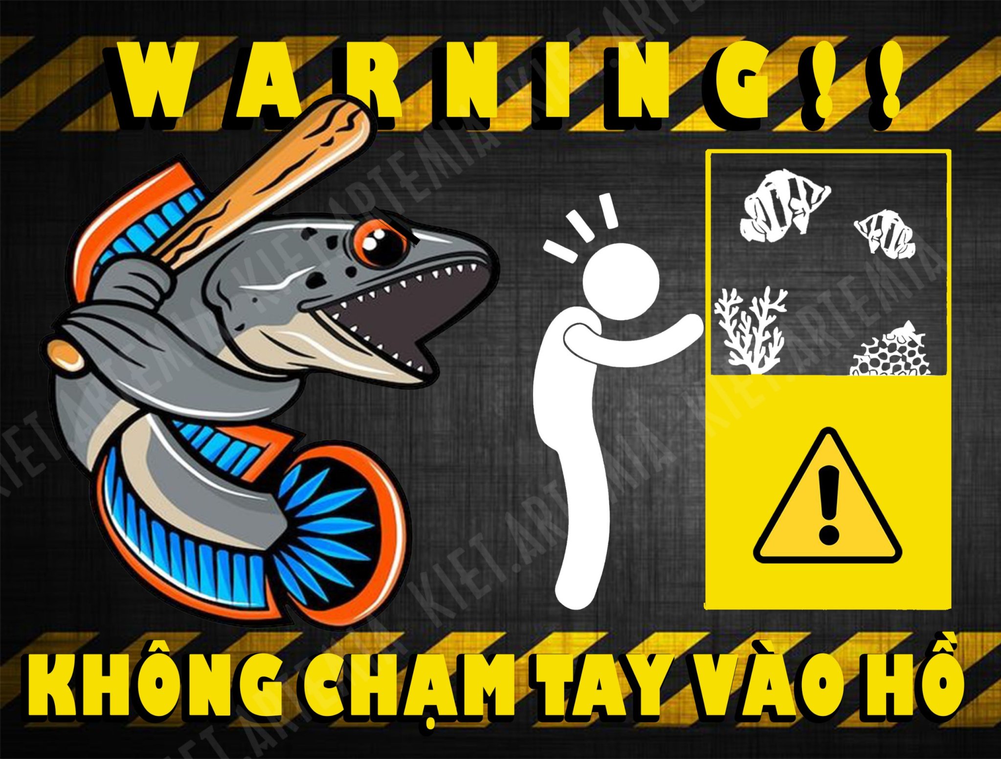 Trang Trí Bể Cá Vui Nhộn, Decal Dán Bể Cá Cảnh Chuyên Nghiệp