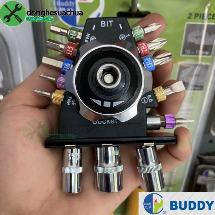 Bộ vít vặn đa năng 15 chi tiết buddy ba0033