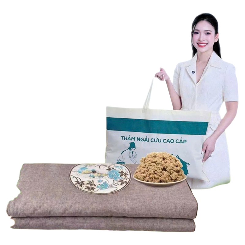 ( MẪU MỚI 2025 ) Thảm ngải cứu sưởi ấm bằng điện Kích thước: 60cm x 150cm 9 mức độ làm nóng tương ứng 30-60 độ Kết Hợp Hoàn Hảo Giữa Đông Y và Chăm Sóc Hiện Đại