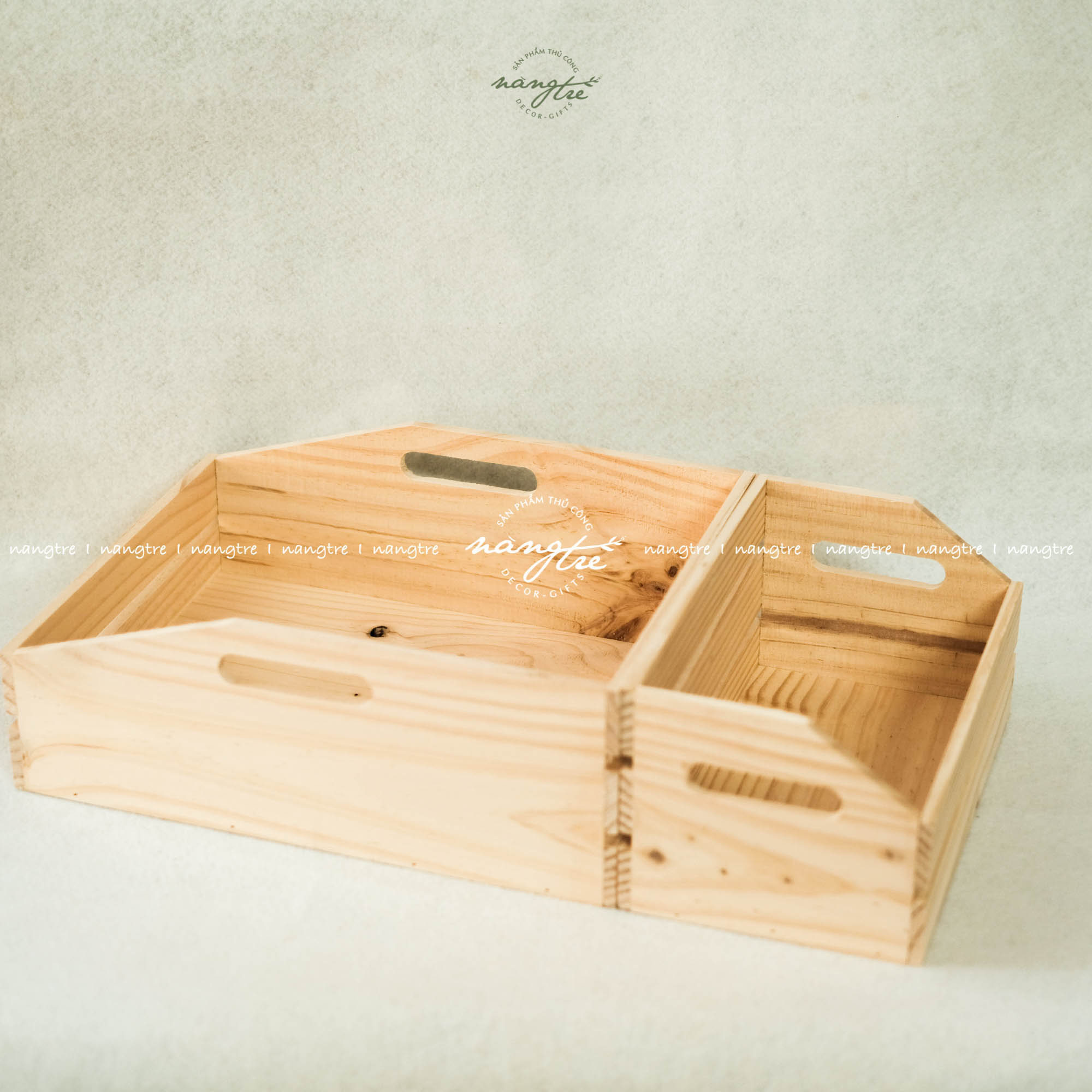 Khay gỗ pallet đựng trái cây