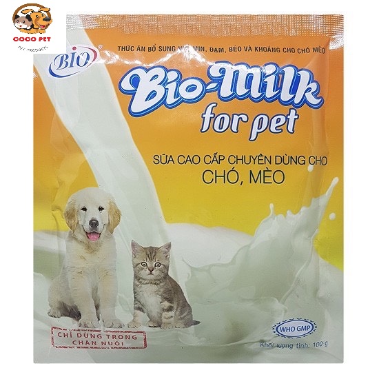 Sữa bột dinh dưỡng bio milk cao cấp chuyên dùng cho chó mèo 100g