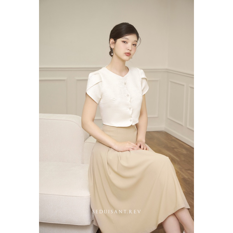 Audrey Top - áo croptop tafta gấm SEDUISANT.REV