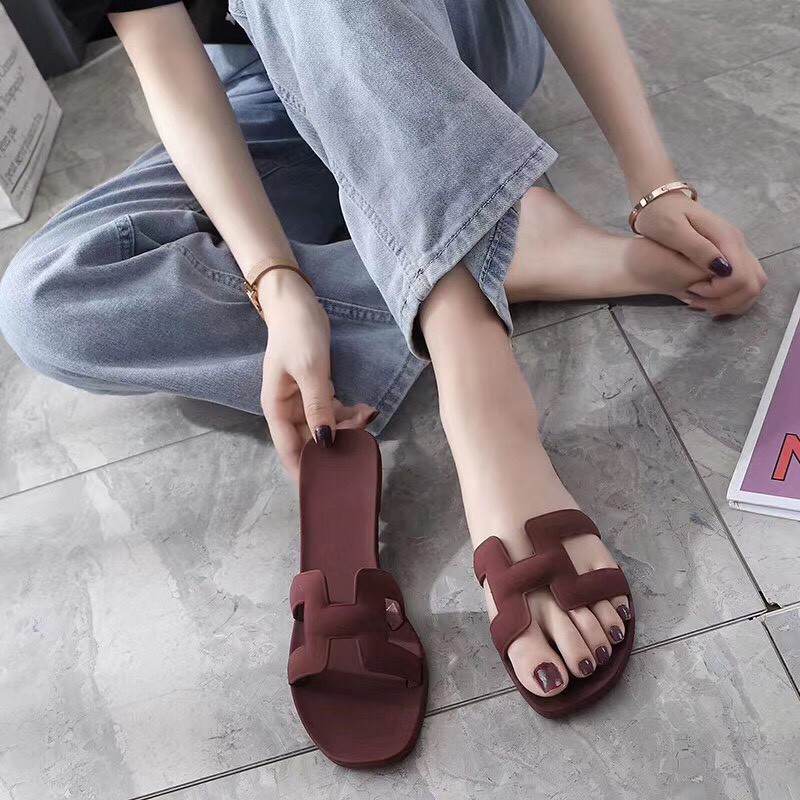 Dép Chữ H Trơn Nhựa Mới Về