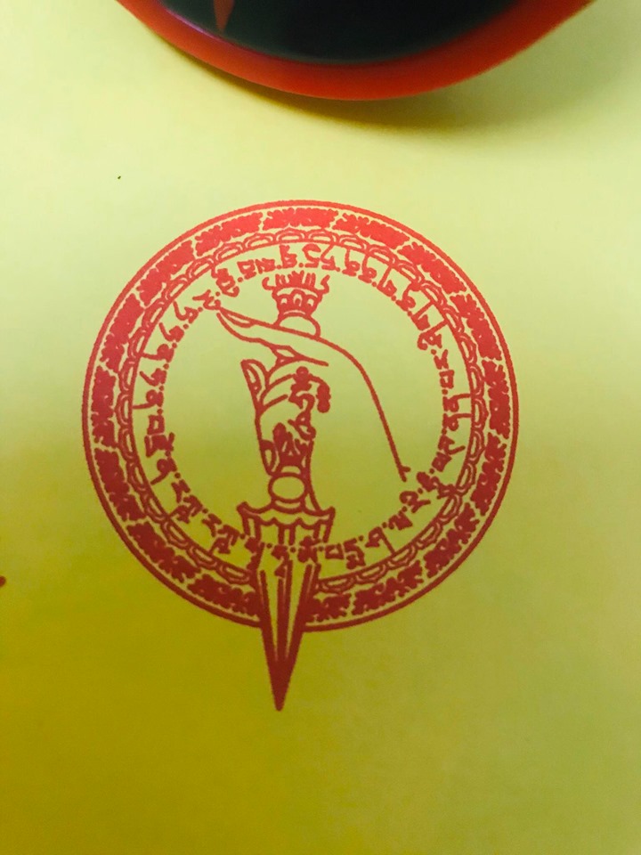 Ấn liền mực kim cang uế tích