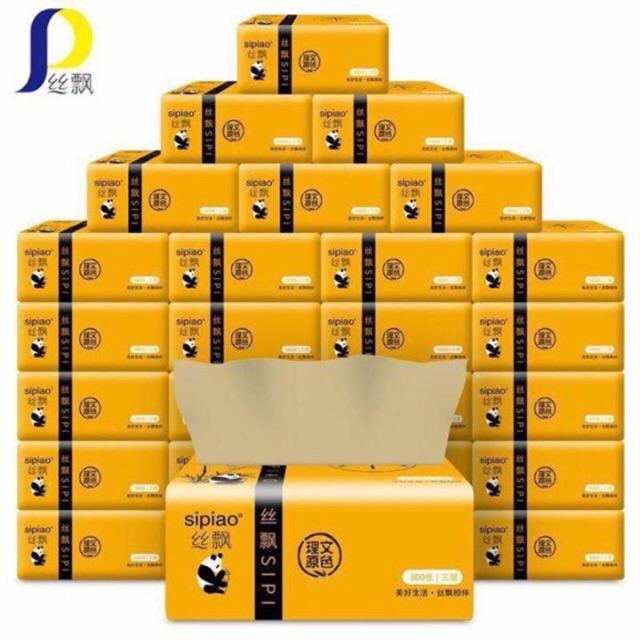 Combo 5 gói giấy ăn than tre (1 gói x 300 tờ)