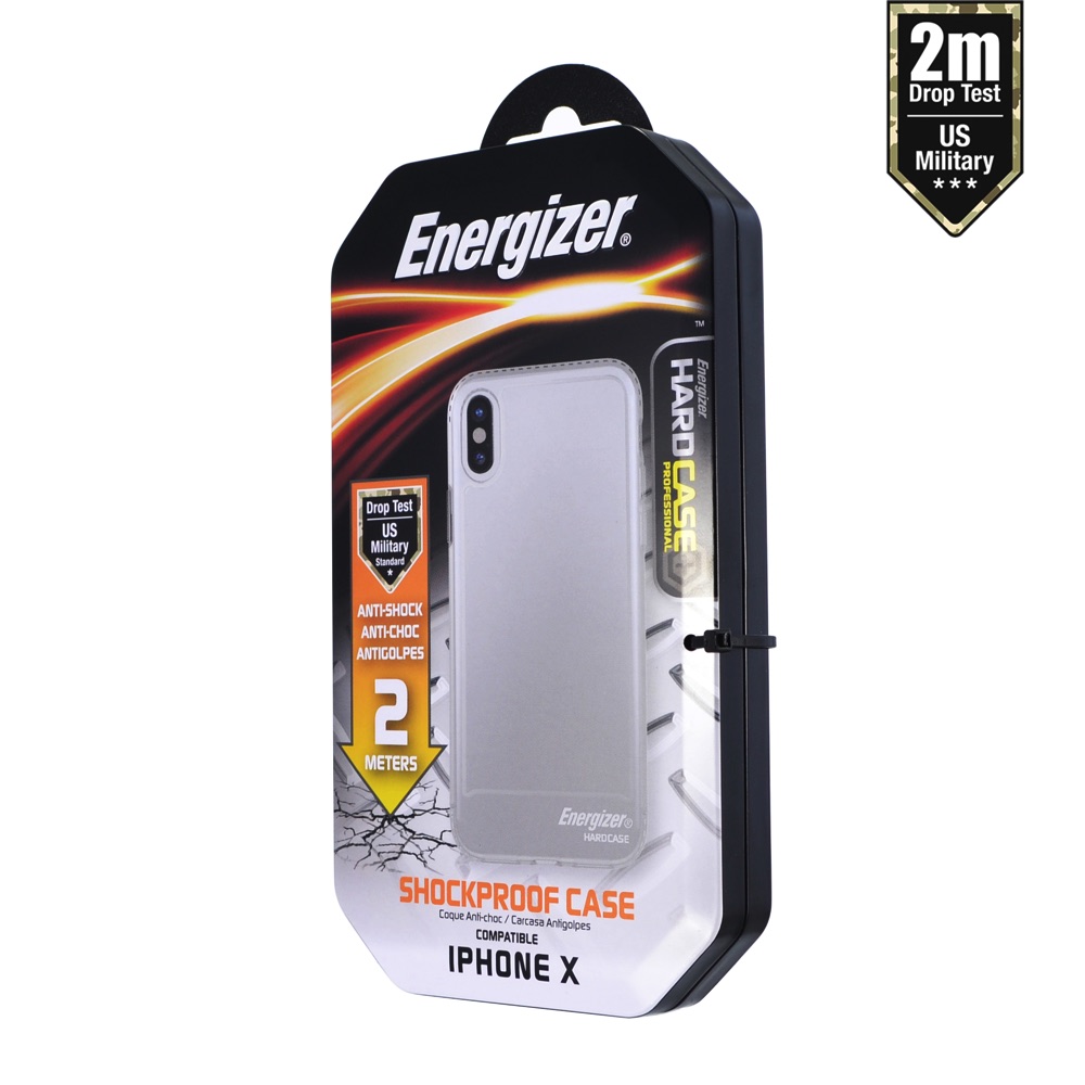 Ốp lưng trong Energizer chống sốc 2m cho iPhoneX - ENCOSPIP8TR