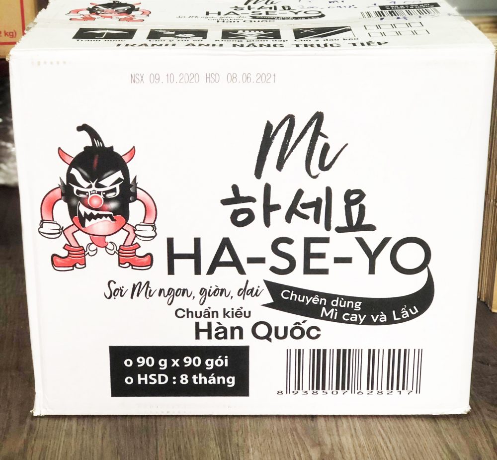 Mì Haseyo Sỉ 1 Thùng 90 Vắt - Chuyên Dùng Mì Cay