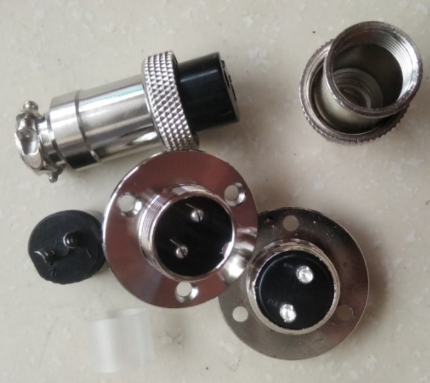 Bộ giắc cắm đực và cái M19 2 chân
