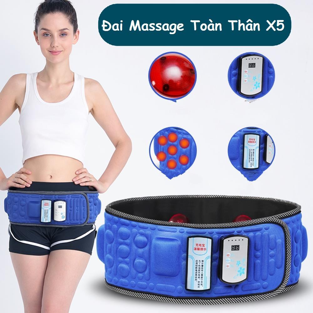 [HCM]Đai Massage Giảm Béo X5 Giảm Mỡ Bụng Hiệu Quả Từ Hàn Quốc Mua Ngay Đai Massage Cao Cấp Giảm Eo X5 Đùi Bụng Bắp Vai Mông Tạo Vóc Dáng Đẹp.BH 12T Uy Tín 1 Đổi 1 Bởi RẺ QUÁ ĐI SHOP(sale-50%)