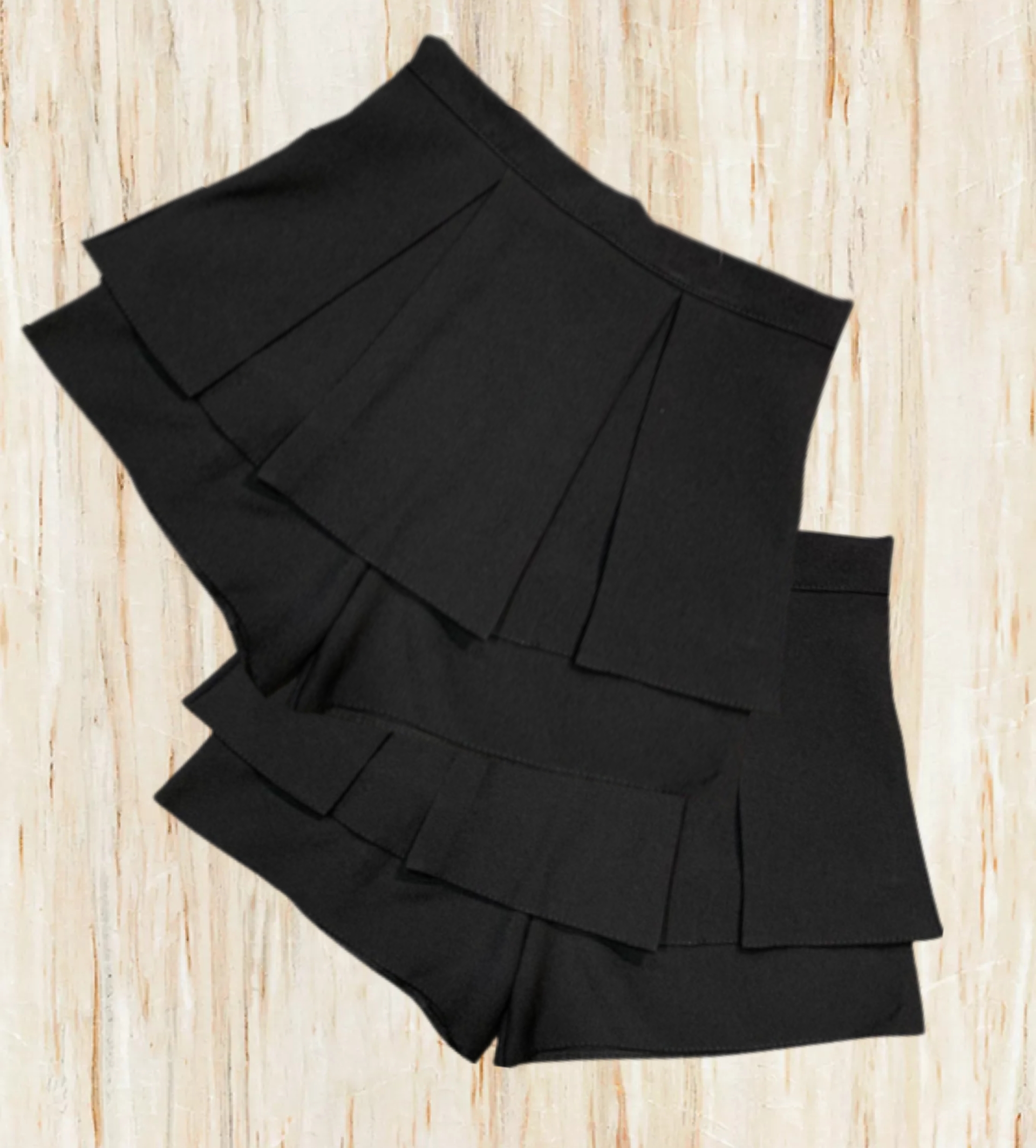 Quần giả váy xòe 2 lớp ly to - B020
