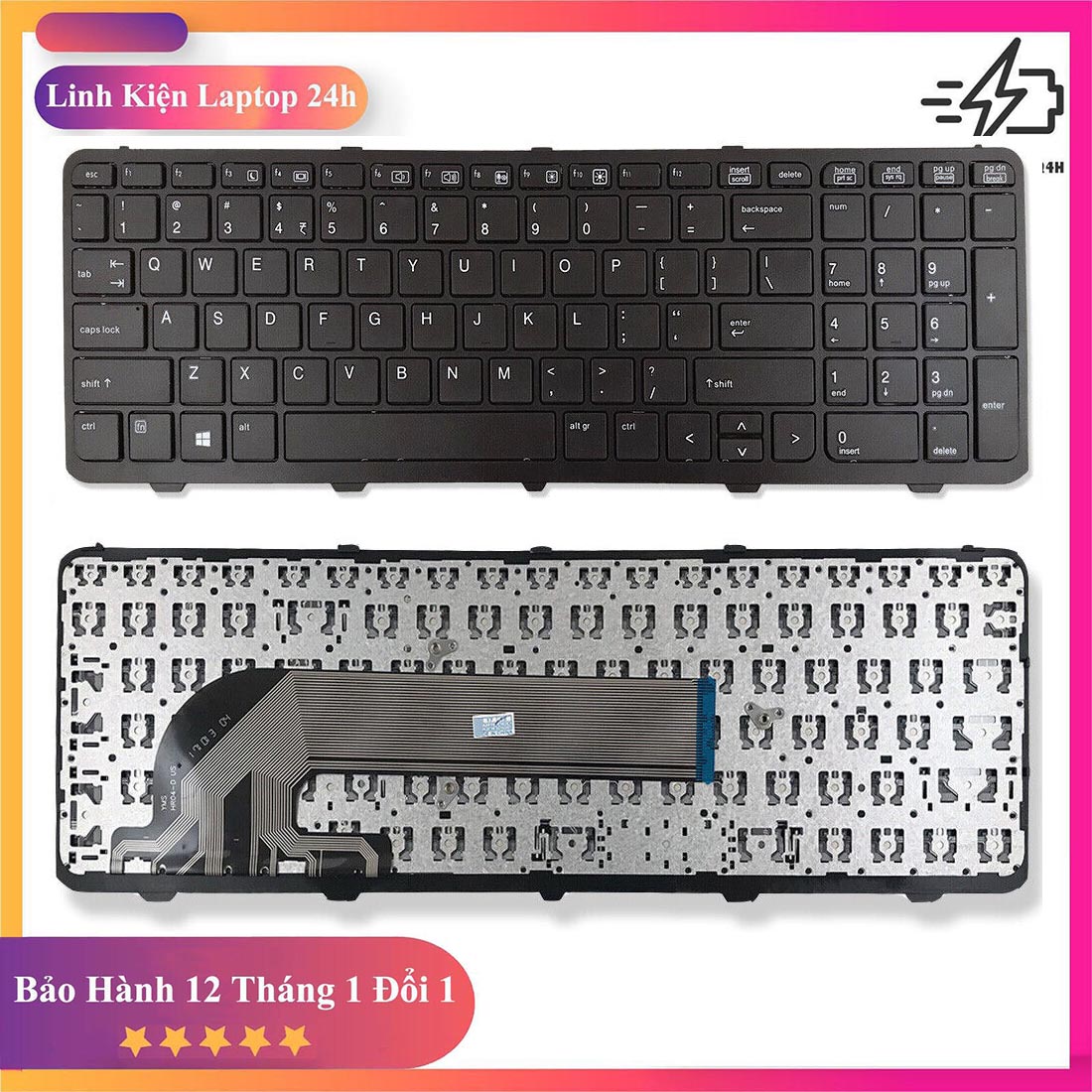 Bàn phím laptop hp probook 450 g0, 450 g1, 450 g2, 455 g1, 455 g2, 470 g0, 470 g1, 470 g2