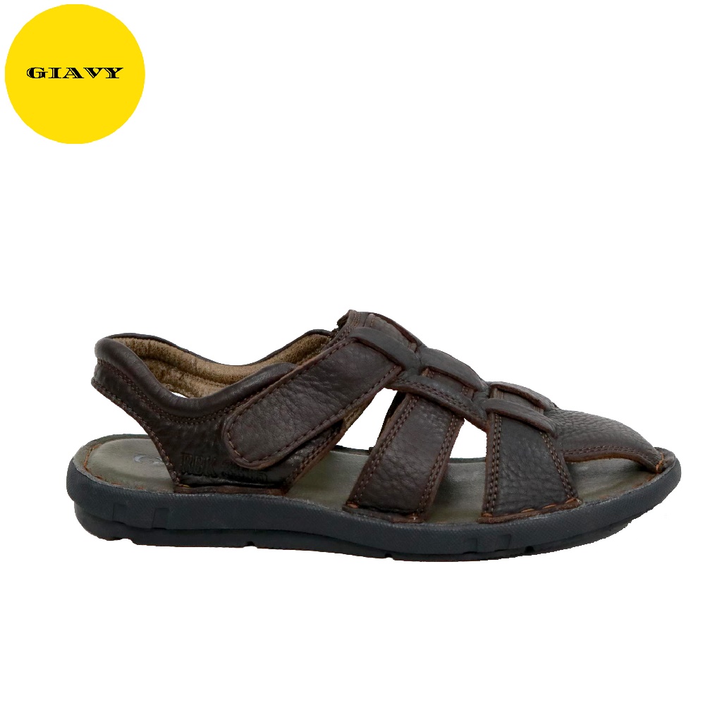 Giày sandal nam, Giày da bít mũi SU3315 - GIAVY