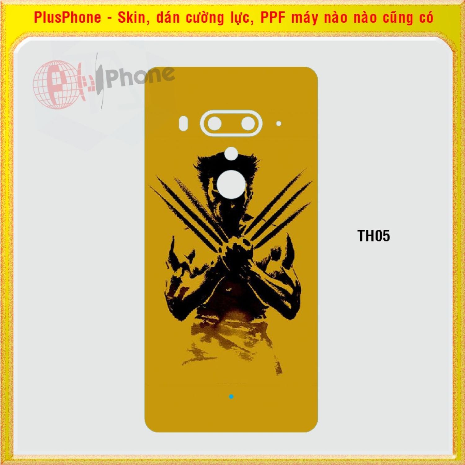Dán skin mặt sau cho htc u ultra, u11, u11 life, u11 plus u12 plus mẫu thom browne, người nhện