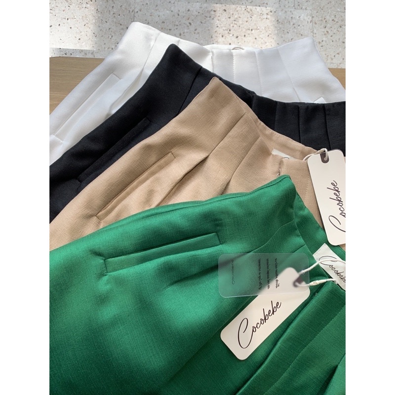 Set áo croptop + quần short tafta (bán tách set)