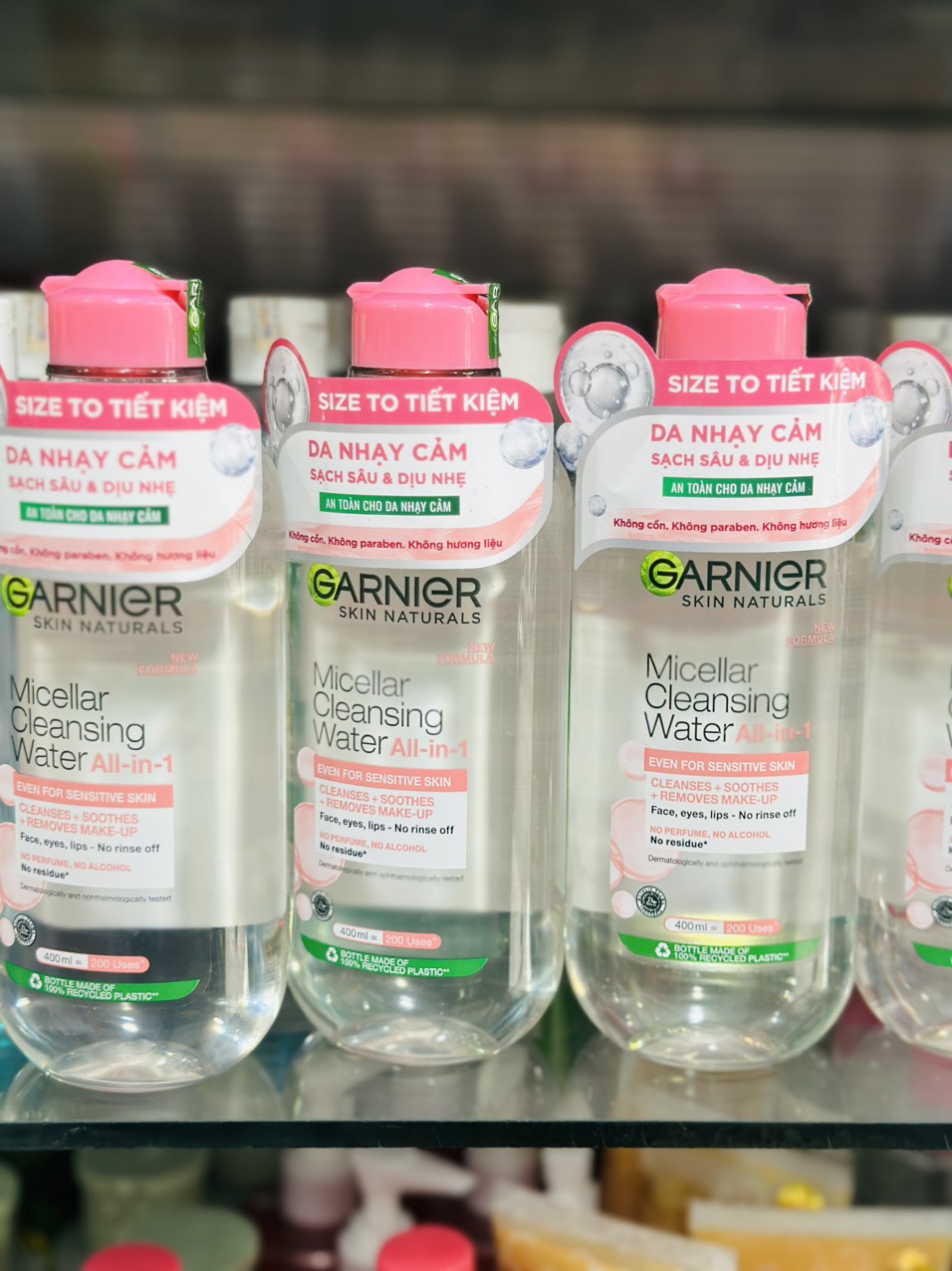 [HCM]Nuớc Tẩy Trang Micellar Cleansing Water Garnier 400ml