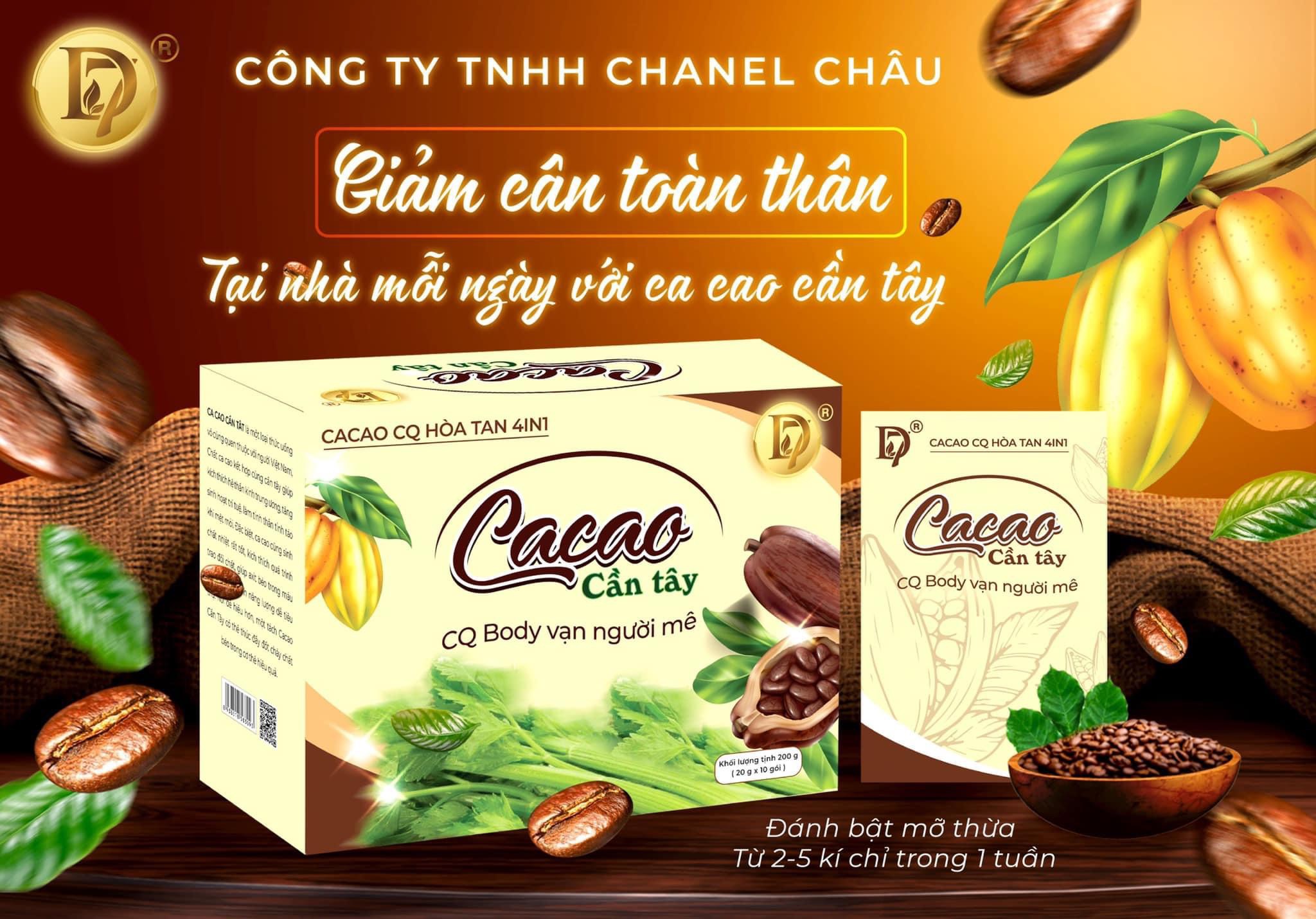 Combo 50 hộp ca cao cần tây giảm cân cq body