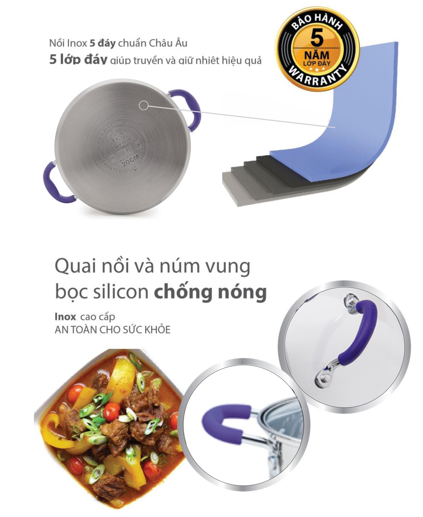 Bộ nồi inox Smartcook SM3334 3 chiếc